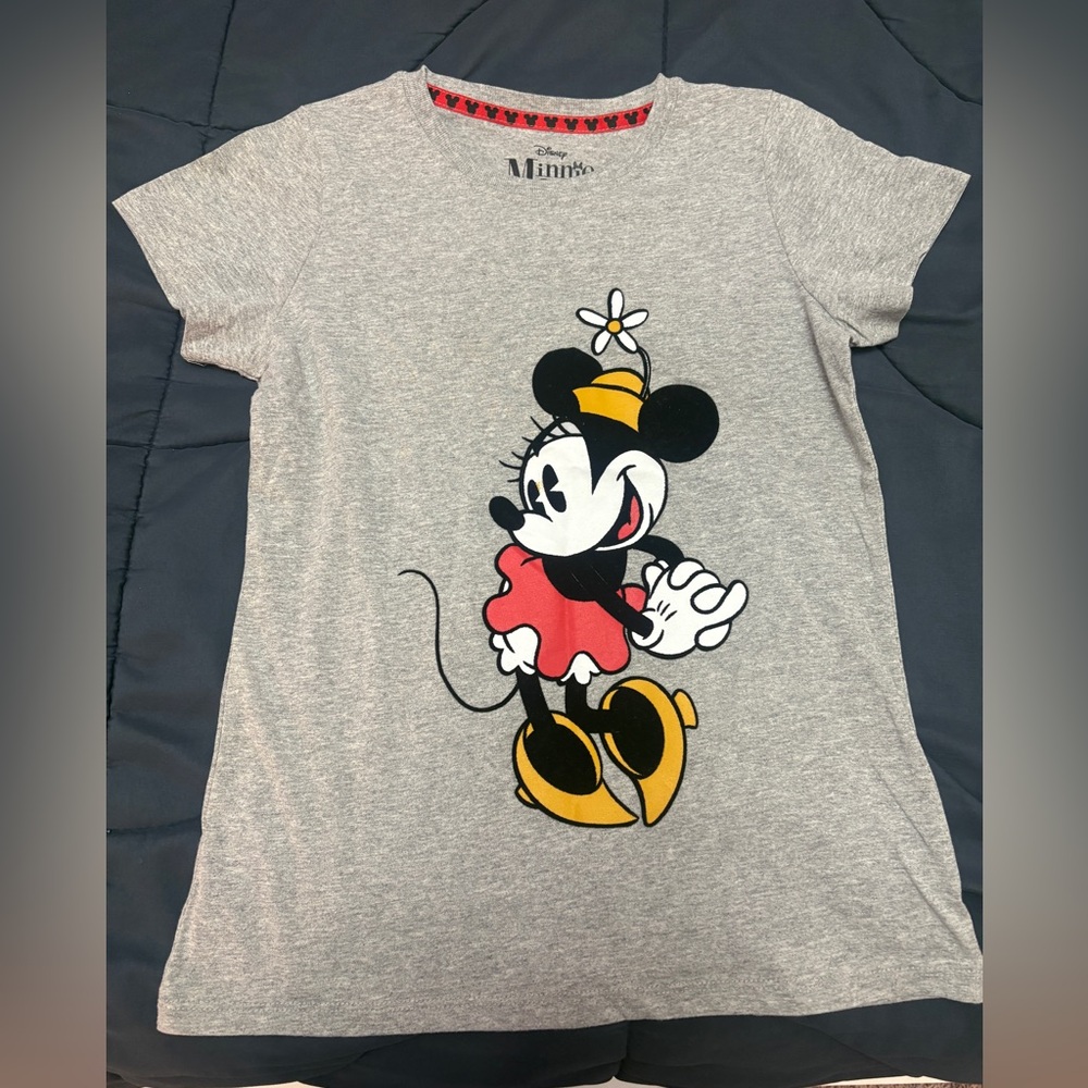 Disney Minnie Mouse Gray and Red Kids T-Shirt